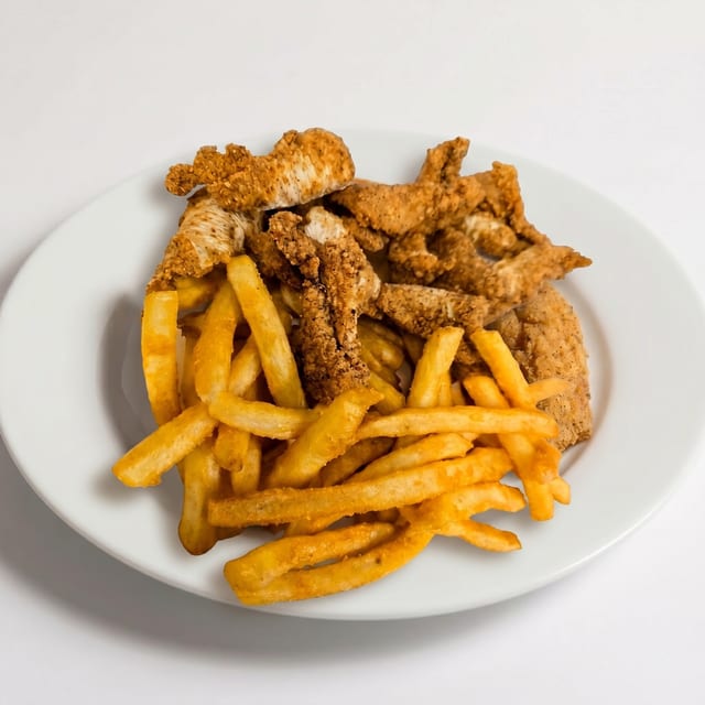 Catfish Nuggets Dinner.