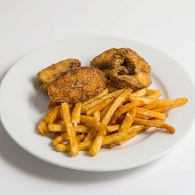 Catfish Steak Dinner.